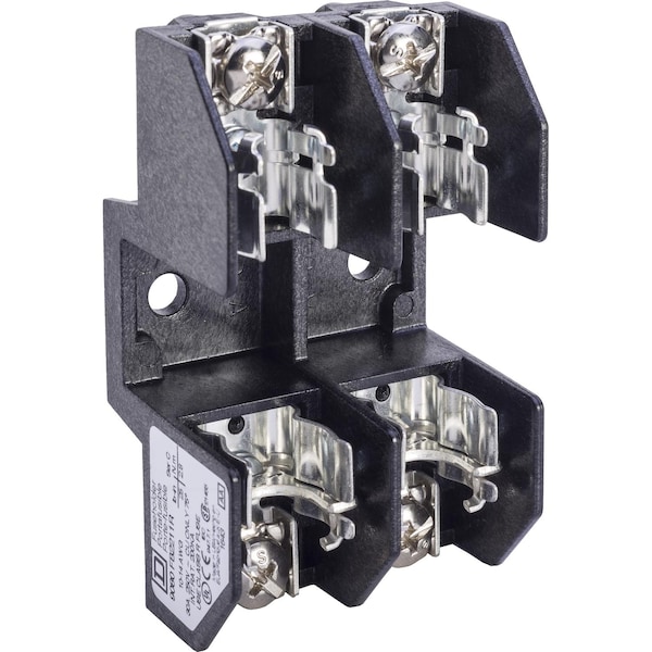 Bloque de terminales Square D, Linergy, soporte de fusible, Clase R, 30A, 250V, 2 polos - 9080FB2211R