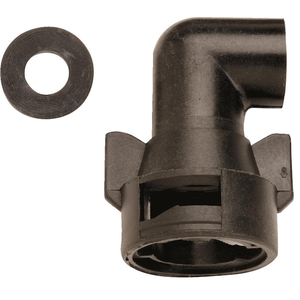 Teejet 90 Degree Fitting for TurfJet Wide-angle Flat Fan Spray Nozzles - QJ4676-90-1/4-NYR