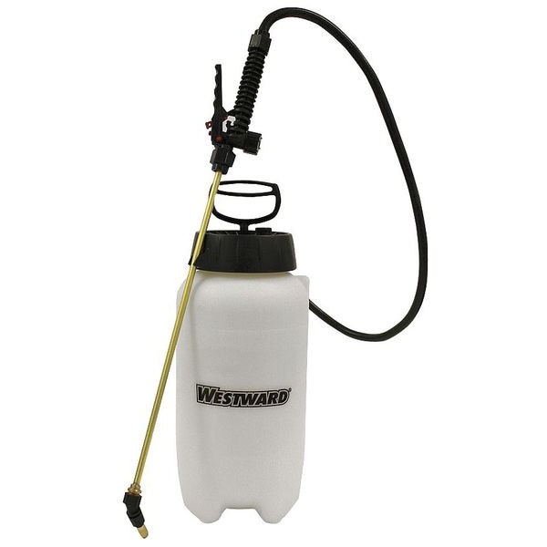 Zoro Select 2 gal Handheld Sprayer, Polyethylene, 46 in L Hose, 18 in L Wand, Cone Nozzle Spray Pattern - 39D762