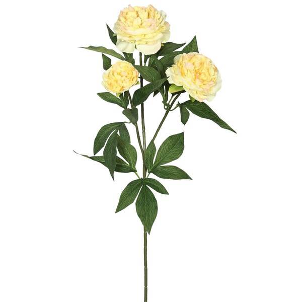 Grandoldgarden 27 in. Rose Spray; Yellow, 3PK - GR1236056
