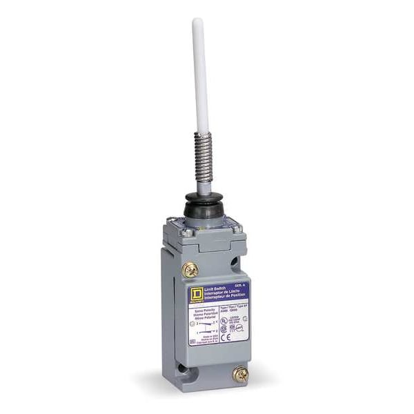 Interruptor de límite para ubicación peligrosa Telemecanique Sensors, con varilla oscilante, 2NC/2NO, 10A @ 600V AC, Ubicación del actuador: Arriba - 9007CR61J