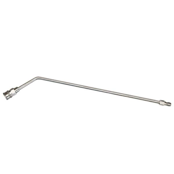 Flowzone 18'' Stainless Steel Quick-Connect Dripless Wand with 45 Degree Bend - FZAALR