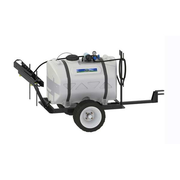 Master Mfg 60 gal Trailer Deluxe Sprayer, Poly, 15 ft L Hose, 60 psi Max - SLO-51-060D-MM
