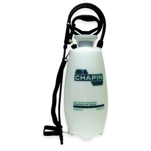 Chapin 3 gal Handheld Industrial Sprayer, Polyethylene, 42 in L Hose, 18 in L Wand, 40 psi Max - 2610E