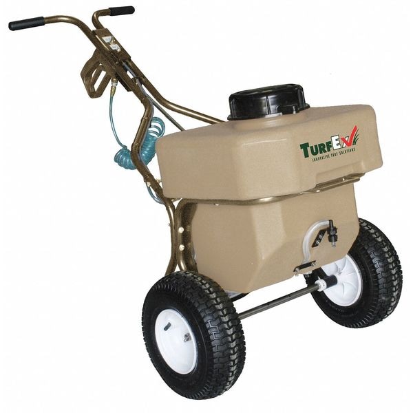 Turfex 12 gal Walk Behind Sprayer, Poly, 8 ft L Hose, Fan Nozzle Spray Pattern, 60 psi Max - TL80SS
