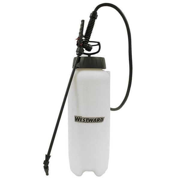 Zoro Select 3 gal Handheld Sprayer, Polyethylene, 46 in L Hose, Cone Nozzle Spray Pattern, Poly Nozzle Material - 39D764