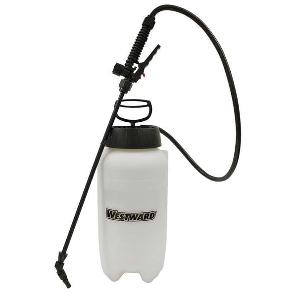 Zoro Select 2 gal Handheld Sprayer, Polyethylene, 46 in L Hose, 18 in L Wand, Cone Nozzle Spray Pattern - 39D763