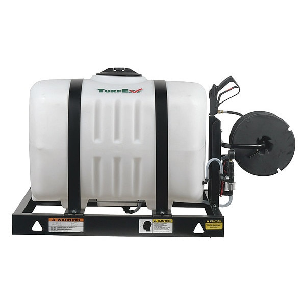 Turfex 100 gal Skid Electric, Polyethylene, 50 ft L Hose, 60 psi Max - US1000-1