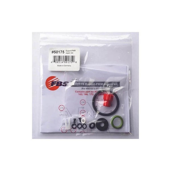 Fbs Finding Better Solutions Expert-FKM repair kit w/seals/o-rings/nozzle for No 50100 & No 50400 Sprayers - 50175