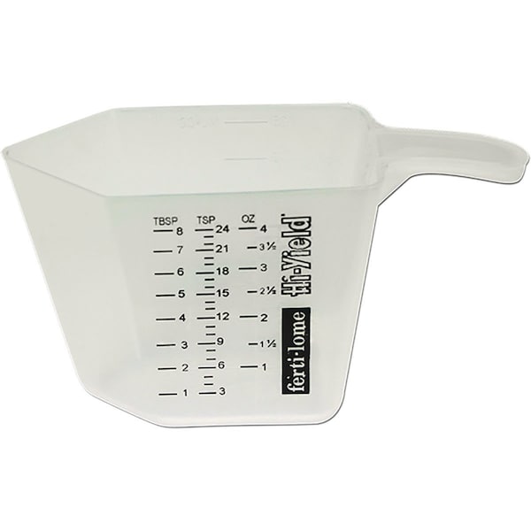 Ferti-Lome Fertilome Hi-Yield 4 Oz. Standard & Metric Plastic Garden & Sprayer Measuring Cup - 11008