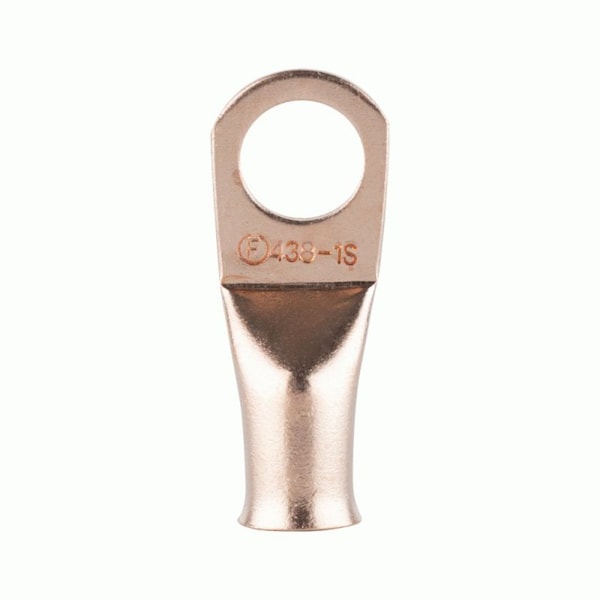 Terminal de anillo de cobre sin aislar calibre 4, 3/8 pulgadas - CUR438
