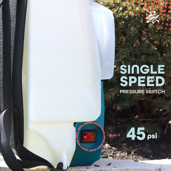Spraymate 4-Gallon Backpack Plastic, 5-ft. L Hose, 45 psi Max - SMSASM