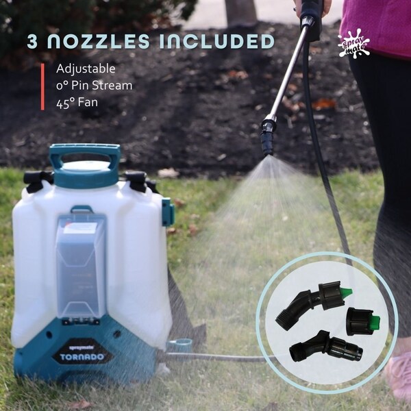 Spraymate 4-Gallon Backpack Plastic, 5-ft. L Hose, 45 psi Max - SMSASM