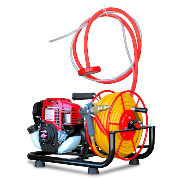 Tomahawk Power 1.3HP Skid Sprayer Barrel Mount Honda GX35 100ft Hose 500 PSI Pump - TBS500