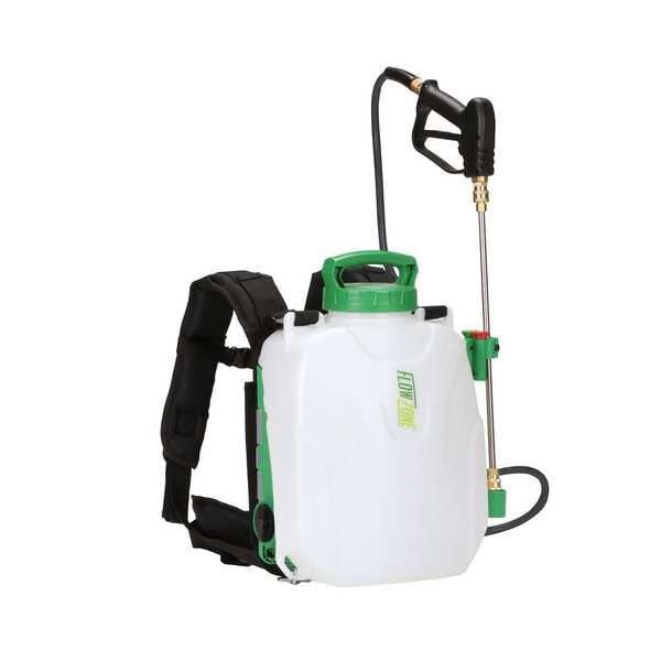Flowzone 2 1/2 gal Backpack Sprayer, Plastic, 5 ft L Hose, Cone/ Fan/ Jet Nozzle Spray Pattern, 60 psi Max - FZVAAG-2.5