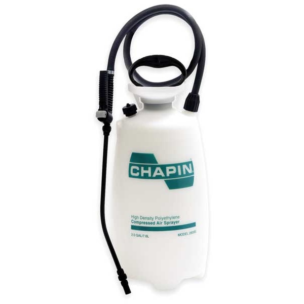 Chapin 2 gal Handheld Sprayer, Polyethylene, 42 in L Hose, Cone Nozzle Spray Pattern, 60 PSI, Manual - 2609E