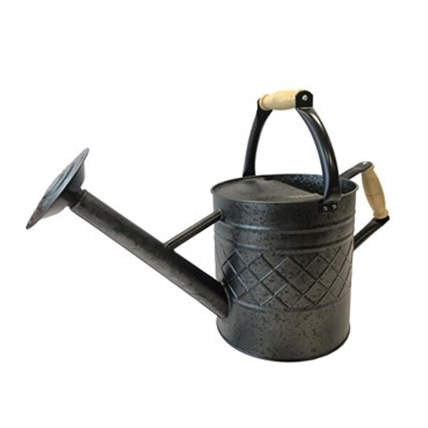 Gardener Select 9.5 Liter Black Diamond Embossed Water Can - GSAW3002PMJB
