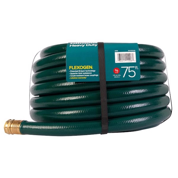 Gilmour Gilmour Flexogen 3/4 in. D X 75 ft. L Heavy Duty Garden Hose - 843751-1002