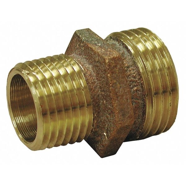 Jones Stephens Grdn Hose Fttng, MH x MP, 3/4x3/4", 1/2"FIP - G20103