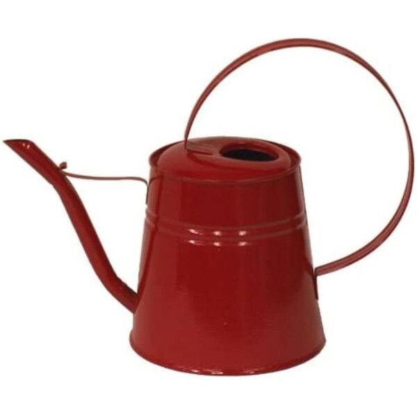 Superherostuff 0.75 gal Enameled Galvanized Steel Watering Can, Red - PA2988846