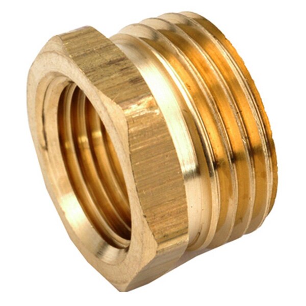 Anderson Metals 757480-1208 .75 in. Male Garden Hose x .5 in. Female Iron Pipe Brass Adapter - 123035