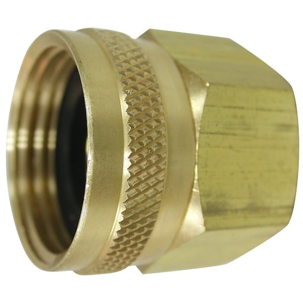 Landscapers Select Hose Adapter, 3/4 x 3/4 in, FHT x FIP, Brass, Brass, For: Garden Hose - PMB-055-3LC