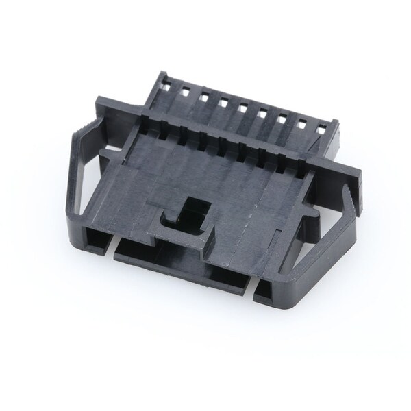 Conector de placa Molex, 9 contactos, 1 fila, macho, paso de 0.1 pulgadas, terminal de engarce, aislante negro - 701070043