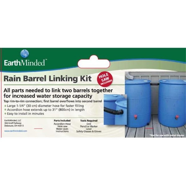 Earthminded EarthMinded F-RN069 Rain Barrel Linking Kit - F-RN069