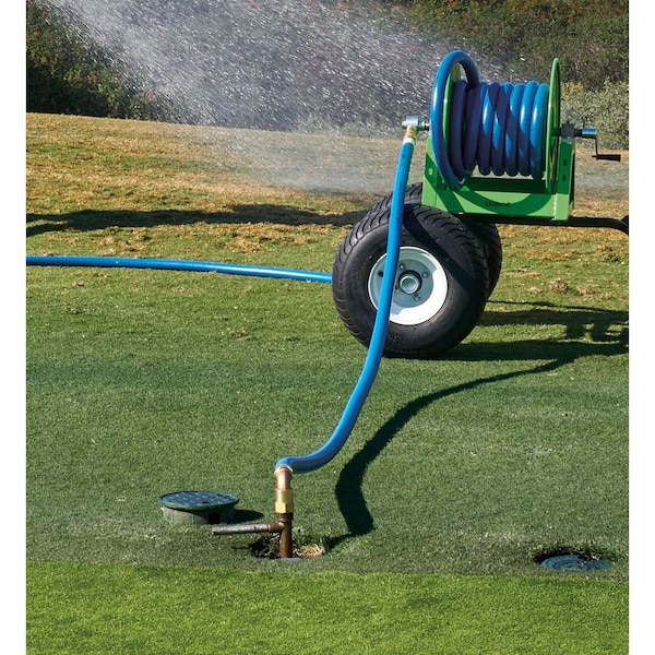Underhill Products Hose Caddie Reel, 1'' Model, Includes 10ft. Blue Leader Hose - HC-100