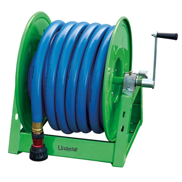 Underhill Products Hose Caddie Reel, 1'' Model, Includes 10ft. Blue Leader Hose - HC-100