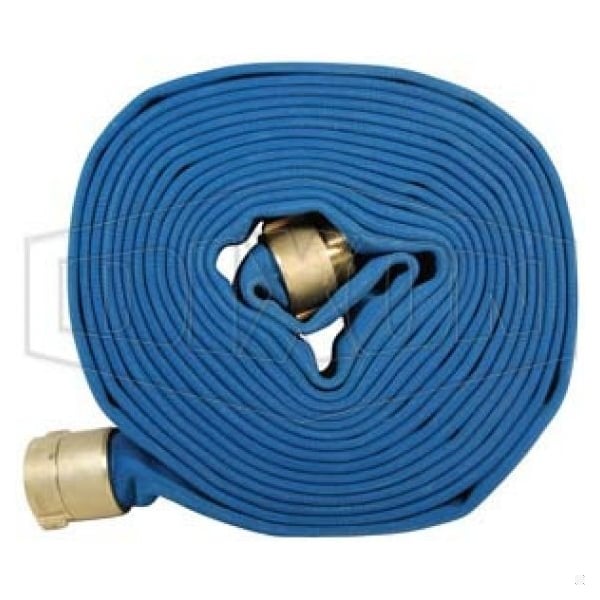Dixon Double Jacket Potable Water Hose, 2-1/2 in, NPSH, 100 ft L, 270 psi, Polyester, Domestic - PW625B100RBS