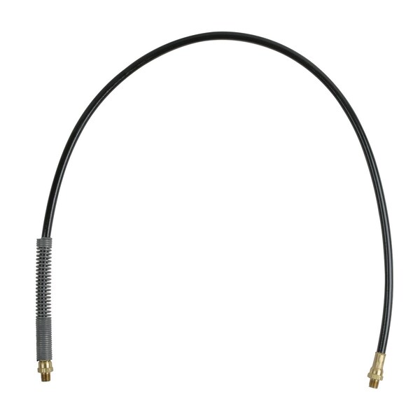 Workforce Grease Hose, 3/16in x 36in Thermoplastic, 1/8in MNPT Ends, Spring Guard - L2285SP-1