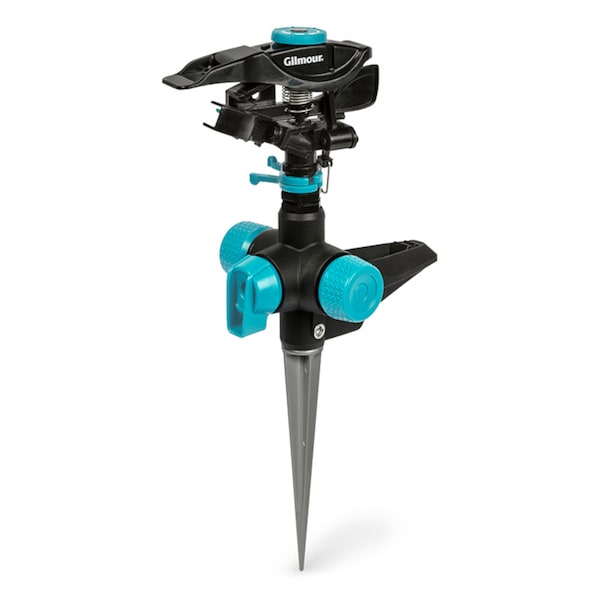Gilmour Gilmour Metal Spike Base Impact Sprinkler 5800 sq ft 1 pk - 821933-1001