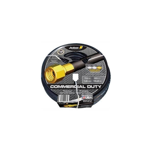 True Temper Jackson 4008500A Professional Tools 58 X 100' Rubber Commercial Duty Garden Hose - 4008500A
