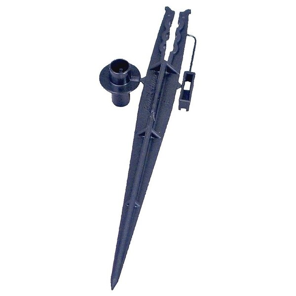 Rain Bird TS25/10PS Tubing Stake with Bug Guard, 1/4 in Dia, Plastic, Black - TS25-10PS2