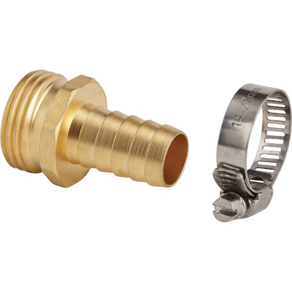 Best Garden 5/8 In. Male Brass Hose End Repair Hose Coupling - GB9412-5/8"