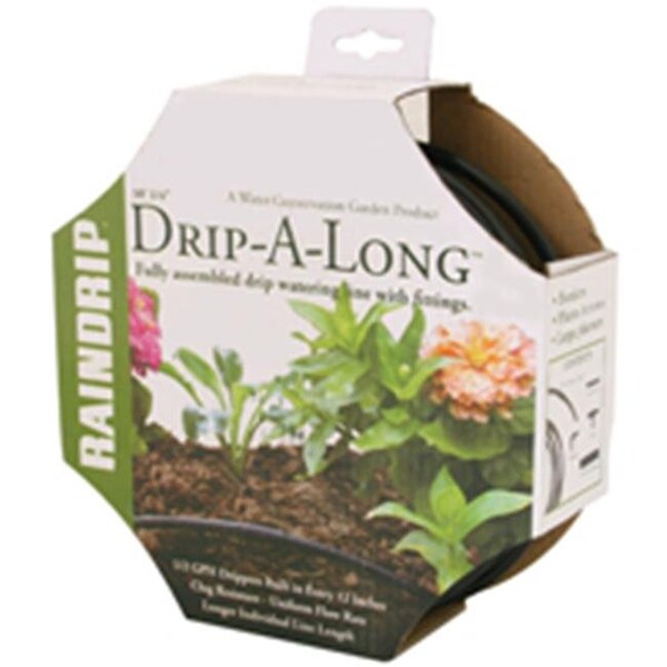 Raindrip Rain Drip R280DT Drip Hose With Drippers 0.25 in. x 50 Ft. - 3820784