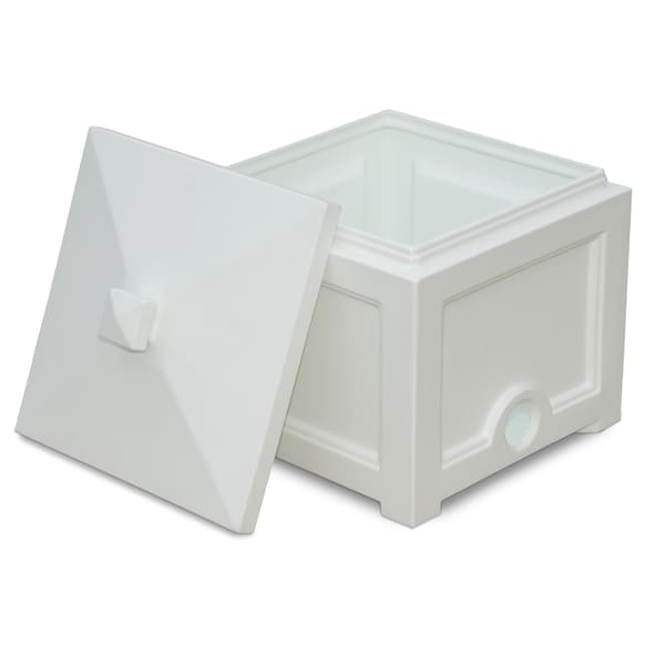 Mayne Fairfield Garden Hose Bin - White - 5858-W