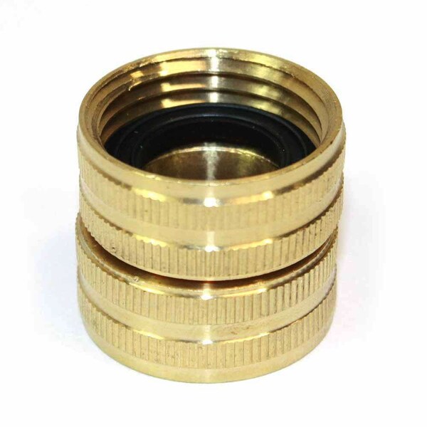 Interstate Pneumatics 3/4 Inch GHT Female x 3/4 Inch GHT Female Water Hose Fitting - Swivel, PK 6 - FGF00S-D6
