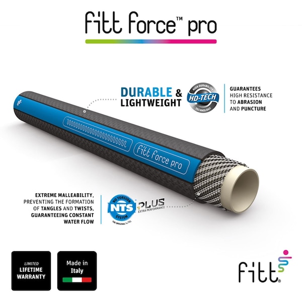 Fitt Fitt Force Pro 5/8 in. D X 100 ft. L Heavy Duty Premium Grade Garden Hose - FFP55800