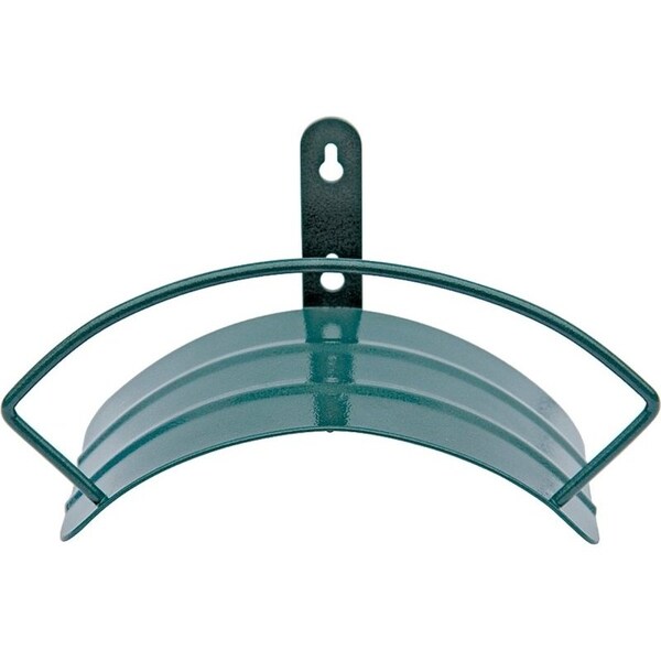Landscapers Select Hose Hanger, 100 ft Capacity, Metal, Hammertone Green, Powder-Coated, Wall Mounting - 5227-1