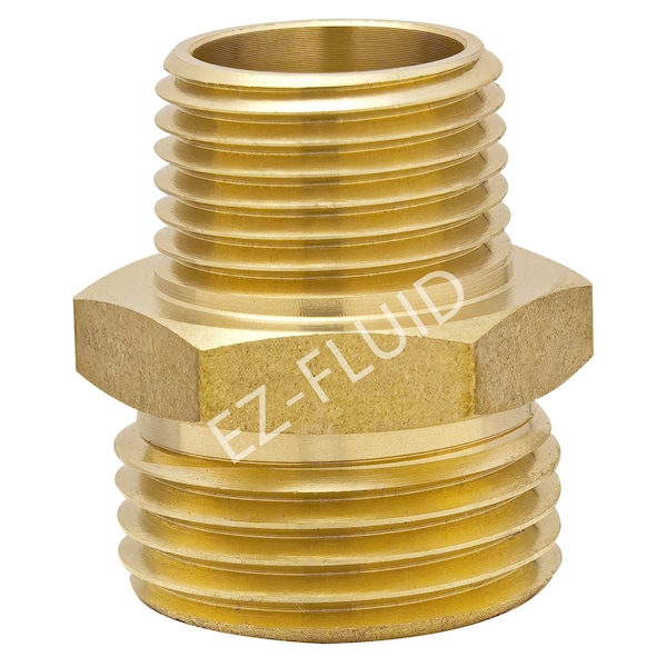 Ez-Fluid 3/4 MHT X 1/2 MIP Garden Hose Adapter - EZFD705