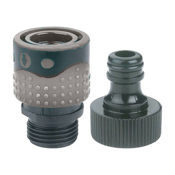 Gilmour Gilmour Polymer Female/Male Quick Connector Faucet Set - 839004-1001