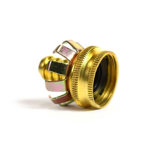 Thrifco Plumbing 5/8 Inch Water Hose Repair Clincher Female Coupler with Washer - 4400326