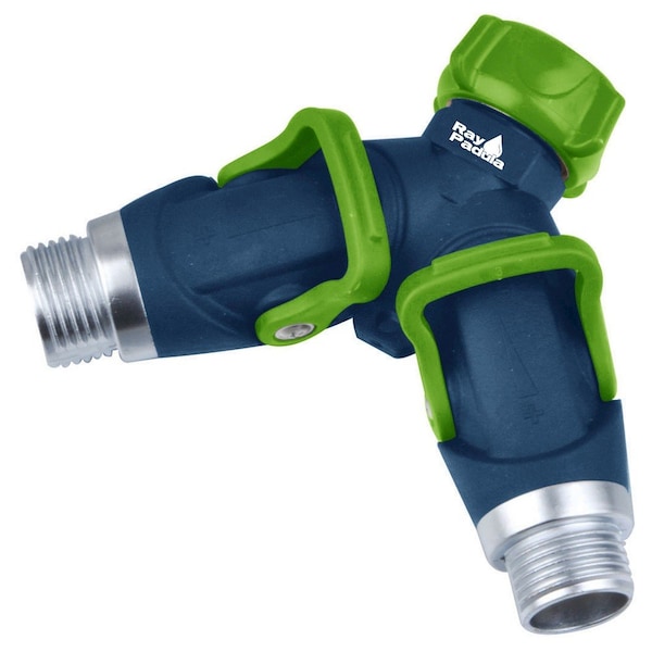 Ray Padula Thumb Control Deluxe Metal Hose Faucet Splitter - RP-SIYT