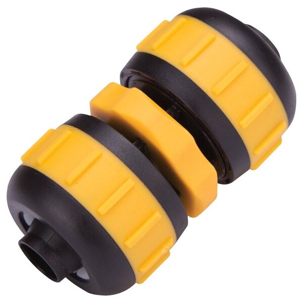 Landscapers Select Hose Mender, 5/8 to 3/4 in, Plastic, Yellow and Black - GC628