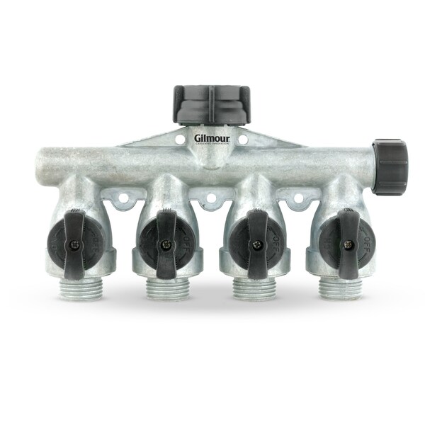 Gilmour Medium Duty Full Flow Metal Quad Shut-Of - 800404-1001