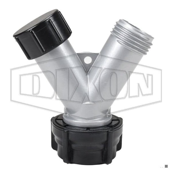 Dixon Twin Y Outlet, Garden Hose Thread End Style, Zinc, Domestic - GHY