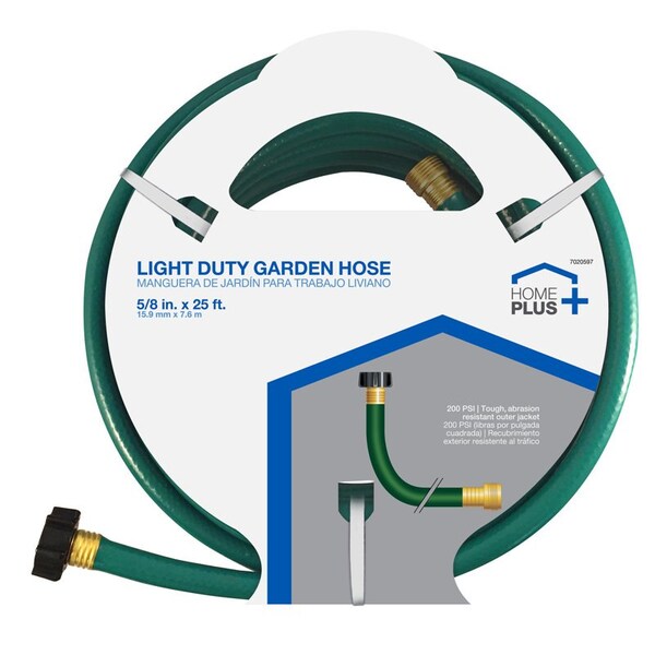 Home Plus 5/8 in. D X 25 ft. L Light Duty Garden Hose - FR5825ACE