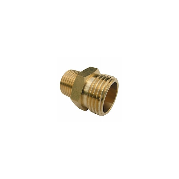 Larsen Supply Co. Garden Hose Brass Adapter, 3/4 MGH x 1/2-In. MPT - 15-1711